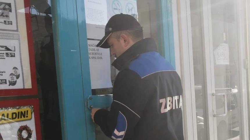 Afyonkarahisar'da bir zincir market şubesi mühürlendi