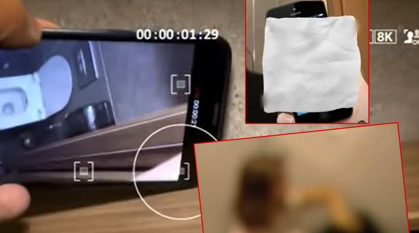 Afgan garsondan kadınlar tuvaletinde iğrenç plan! Genç kadın peçete düşünce fark etti