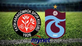 Fatih Karagümrük Trabzonspor maçı saat kaçta, hangi kanalda? Fatih Karagümrük Trabzonspor maçı ilk 11'ler!
