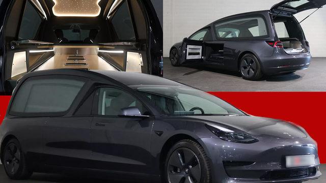 Şaşırtan olay! Tesla'dan cenaze aracı yaptılar