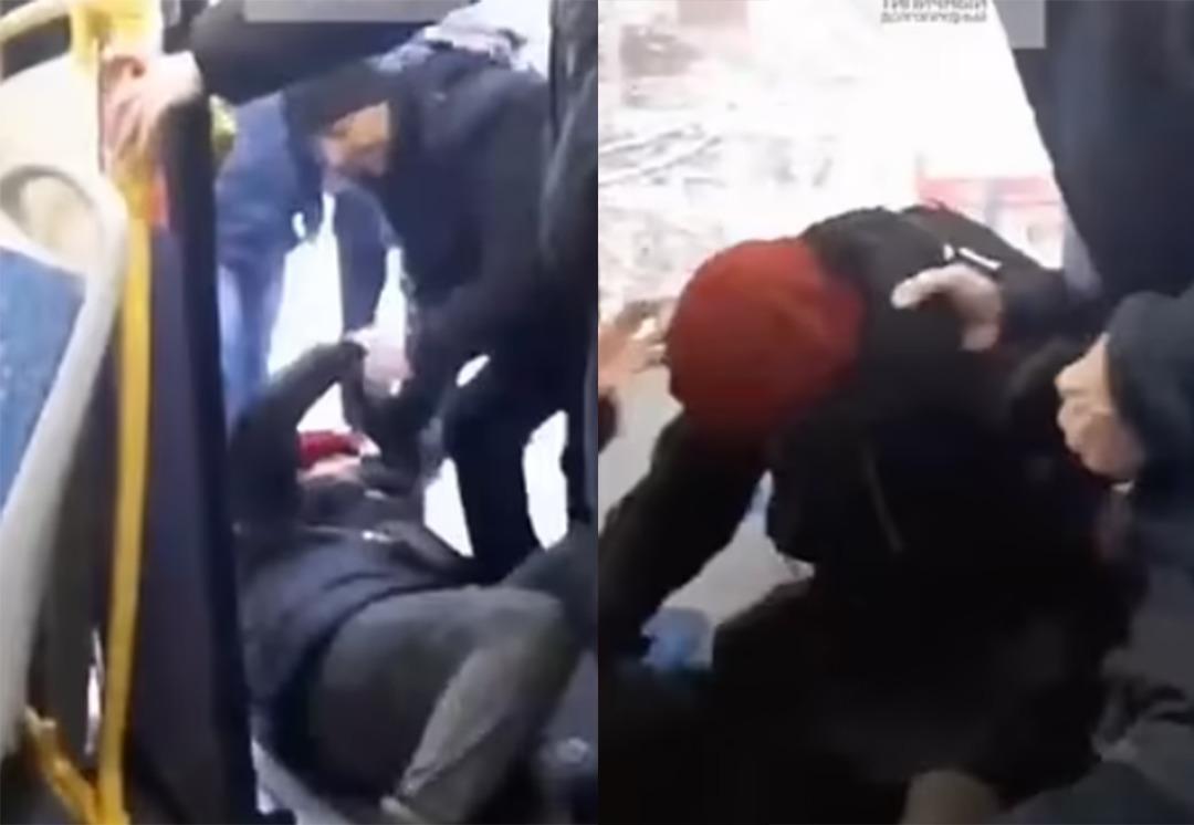 Ukrayna savaşını ve Rusya lideri Vladimir Putin&rsquo;i eleştiren yaşlı kadını yaka pa&ccedil;a otob&uuml;sten dışarı attılar! &ldquo;Sen kimsin liderimizi eleştiriyorsun?&rdquo;