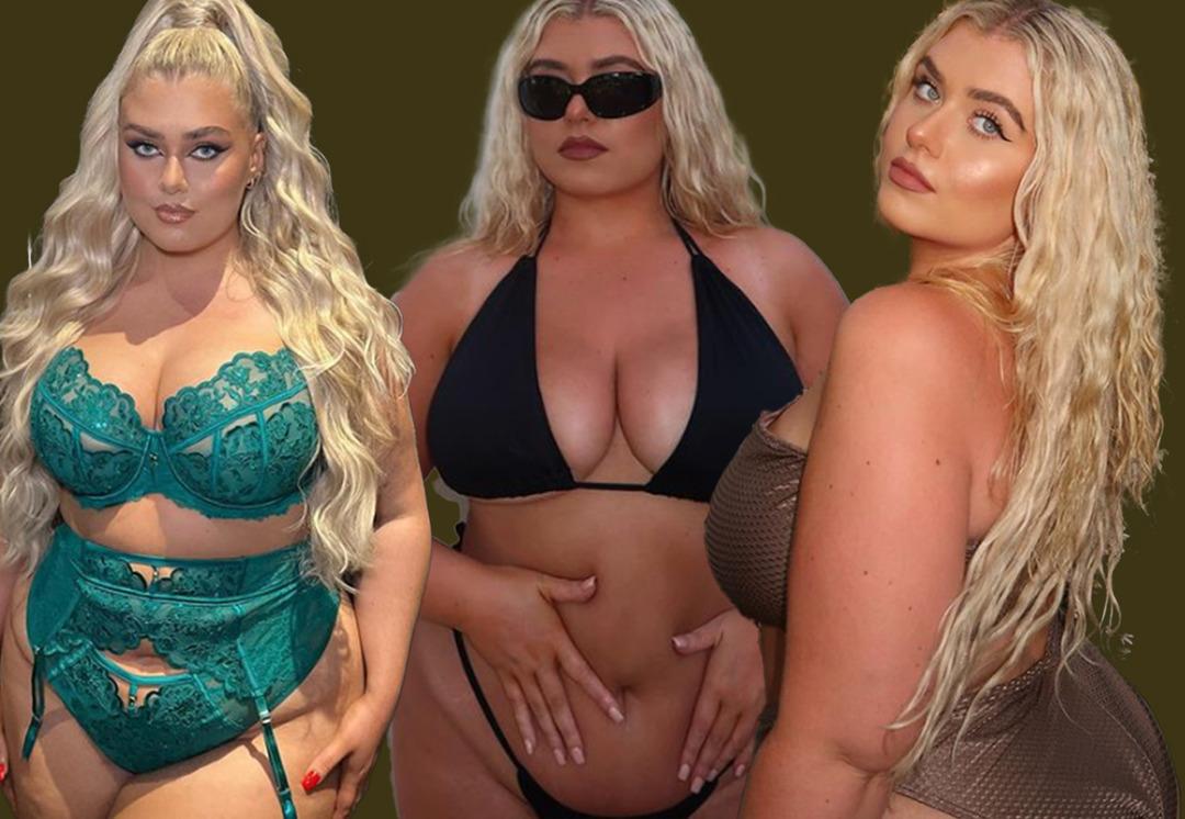 V&uuml;cut kabul&uuml; paylaşımı olay oldu! B&uuml;y&uuml;k beden sosyal medya fenomeni Isabel Nicholls Nall bikinisiyle nefesleri kesti