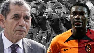 Son dakika: Taraftarları heyecan sardı! Galatasaray Başkanı Dursun Özbek'ten Bafetimbi Gomis ve transfer açıklaması...