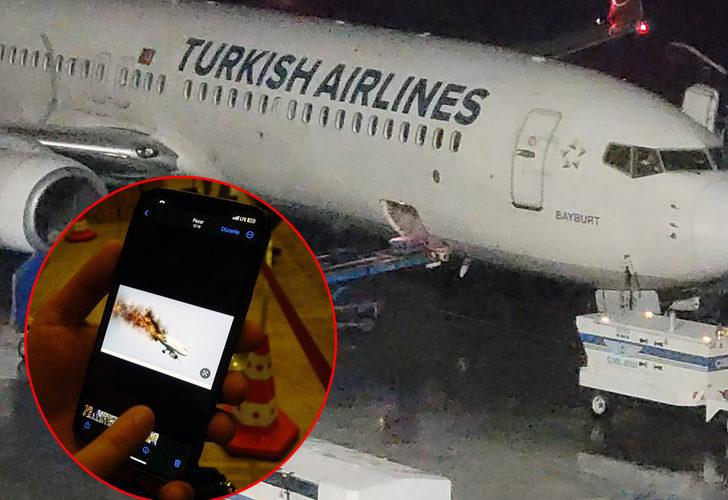 İstanbul uçağında yürekleri ağza getiren olay! Herkese aynı anda o fotoğraf gönderildi! Gerçek ortaya çıkınca insanlar daha da sinirlendi