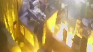 Görüntüler ortaya çıktı! Geri dönüşüm tesisindeki korkunç patlama kameralara böyle yansıdı