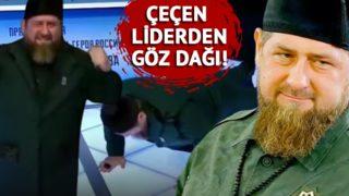 Çeçen lider Ramazan Kadirov’dan şaşırtan hareket! Rus televizyonunun canlı yayında bir anda kendisini yere atıp şınav çekti