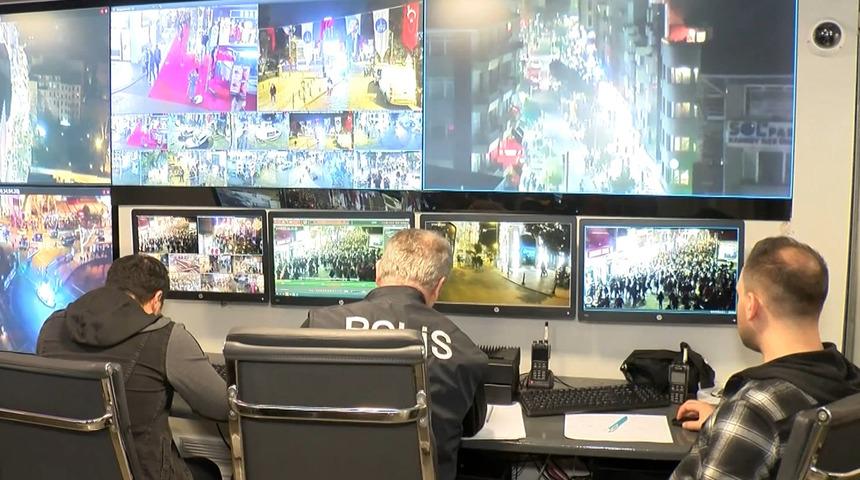 Taksim'e kuruldu! Anlık takip ediliyor: Helikopter, İHA ve 10 binin üzerinde kamera...