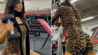 Spor kıyafetleri ve makyajı olay yaratıyor! Erkeklere sahip olamayacaklarını göstermek... 