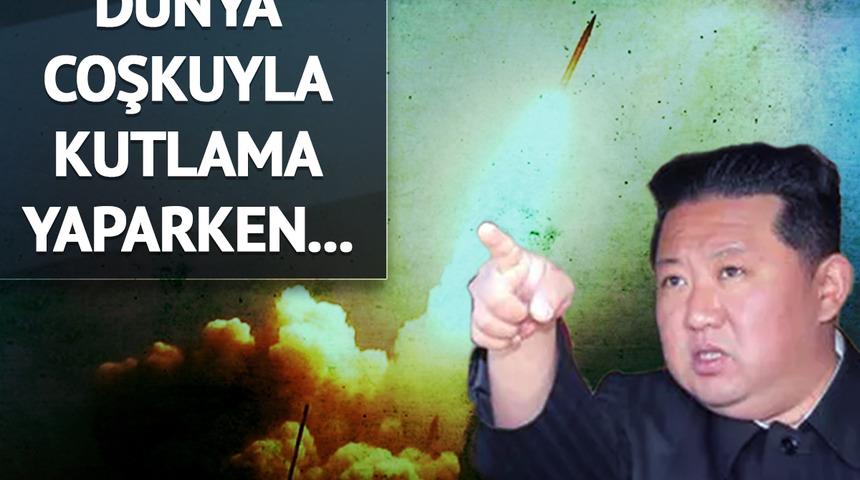 Dünya 2023'e kutlamalarla girerken Kim Jong-un ilk işi bakın ne oldu! Kuzey Kore'nin "alışılmadık" hamlesi yeni yılın başında gerilim yarattı