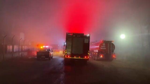 Bursa’da zift deposunda korkutan yangın