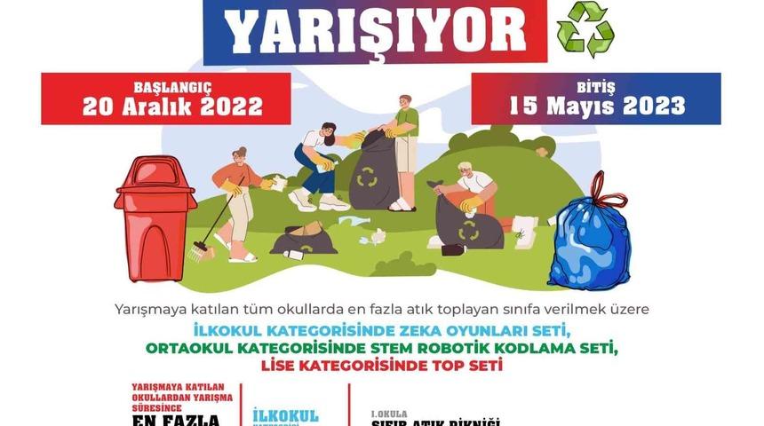 Selçuklu’da okullar sıfır atık için yarışıyor