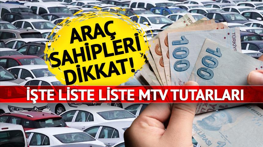 '123 bin 700 TL üzerindekiler...' Ödemeler başladı: Tek tek sıraladı! Hangi araç ne kadar MTV ödeyecek? Model, tescil, silindir hacmi ve matraha göre…