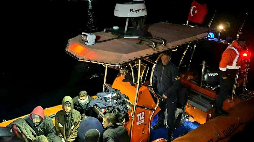 Muğla'da 32 düzensiz göçmen yakalandı, 21'i kurtarıldı
