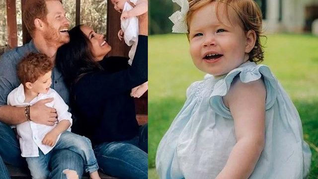 Meghan Markle ve Prens Harry'nin kızı Lilibet'in 1. yaş doğum günü fotoğrafları