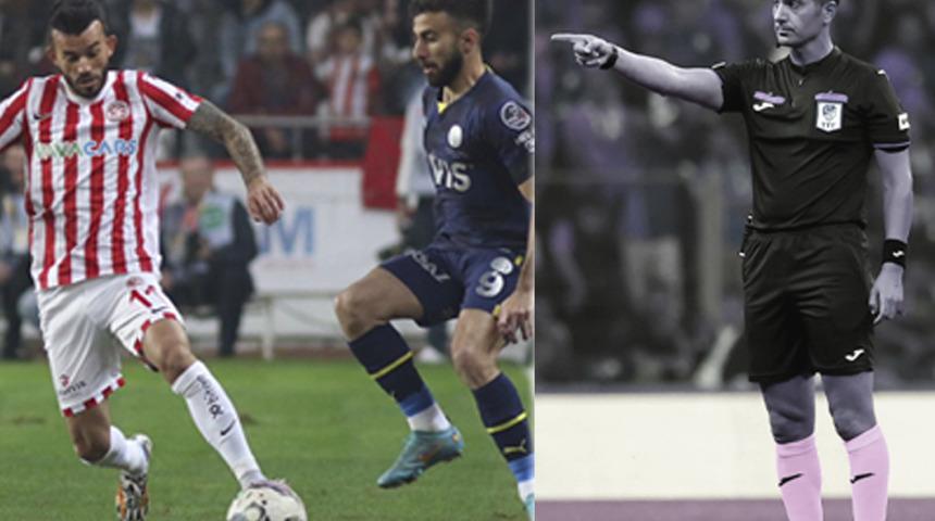 Antalyaspor-Fenerbahçe maçında ekrandan görülen diyalog! VAR kararı sonrası hakemden Güray Vural'a ''Akşam evde izlersin'' önerisi...