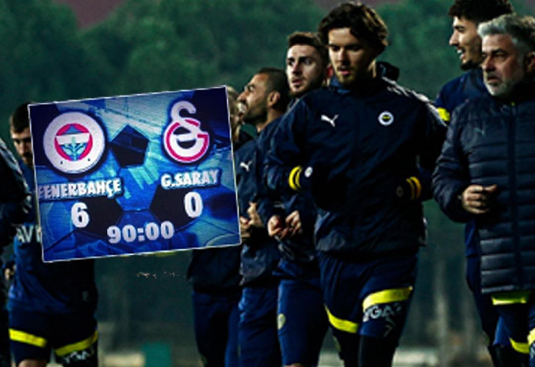Fenerbah&ccedil;e'nin yıldızı Galatasaraylı taraftarları &ccedil;ıldırdı! Derbiye g&uuml;nler kala oldu... Yıldız oyuncudan antrenmanda 6-0 g&ouml;ndermesi