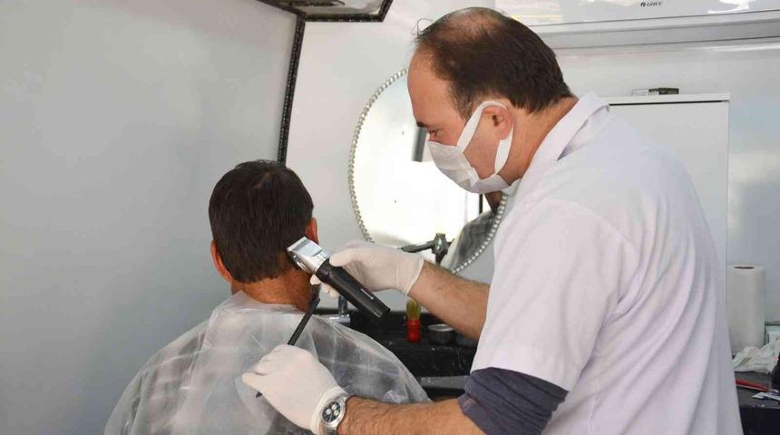 Mersin’de kırsal mahallelere ’kuaför’ hizmeti