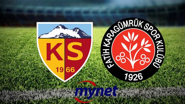 Kayserispor Fatih Karagümrük maçı ne zaman, saat kaçta? Kayserispor Fatih Karagümrük maçı hangi kanalda?