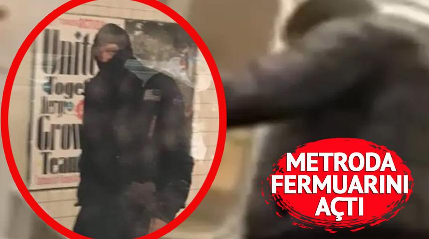 Metroda akılalmaz olay! Pantolonunun fermuarını açtı... Bir anda hiç tanımadığı bir kadının üzerine idrarını yaptı