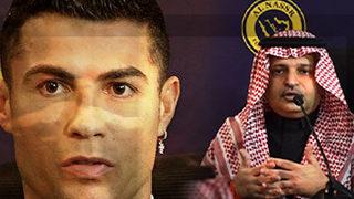 İmza töreninde Ronaldo'dan büyük gaf! Kulüp başkanını kızdırdı... Para için gittiğini bu kadar belli etme