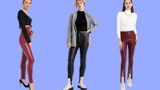 Yılın trend giyim ürünlerinden biri olan en iyi deri tayt modelleri