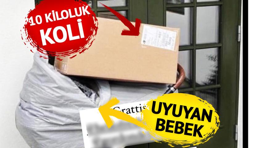 Bebek arabasında uyuyan bebeğin üzerine 10 kg'lık koli bırakıldı! 'Tebrikler, bebeği ezdiniz'