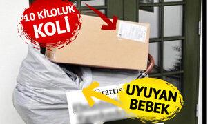 Bebek arabasında uyuyan bebeğin üzerine 10 kg'lık koli bırakıldı! 'Tebrikler, bebeği ezdiniz'