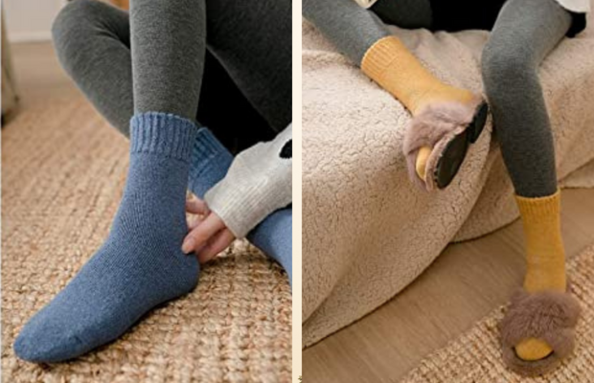 Soğuk havalarda ayaklarını ısıtamamaktan şikayetçi olanlara havlu çorap önerileri