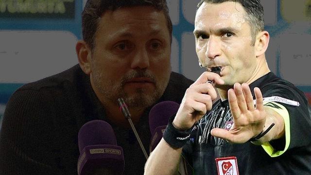 Erol Bulut, maçın hakemini ifşaladı! ''Oyuncumla dalga geçiyor''