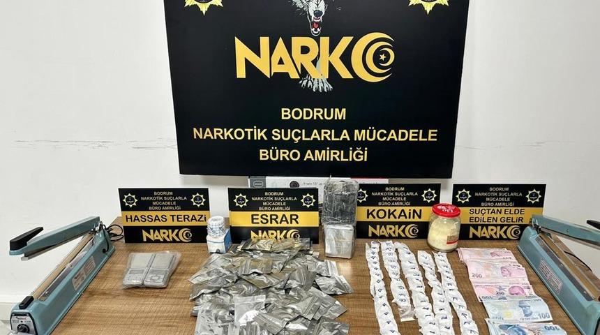 Bodrum'da uyuşturucu operasyonunda 4 zanlı yakalandı