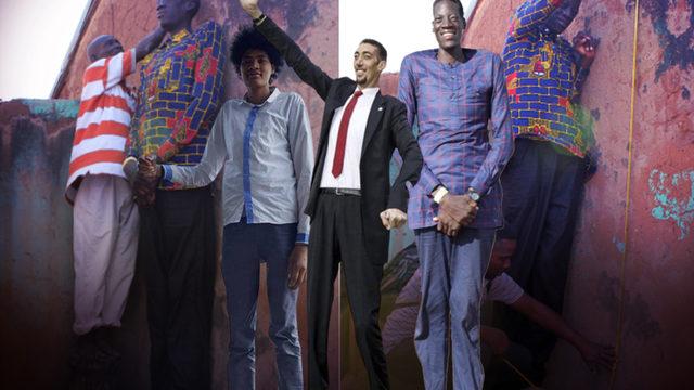 Uzun adamların savaşı! “Dünyanın en uzun adamı” Sultan Kösen’e Ganalı rakibi meydan okudu... “Hodri meydan”