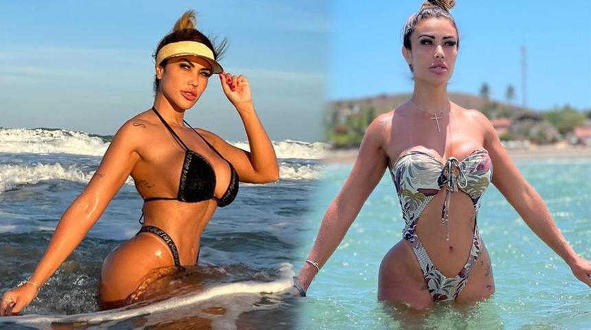 Playboy modeli Cris Galera, tanga mayosuyla sahili ısıttı! Hayranları beğeni yağmuruna tuttu