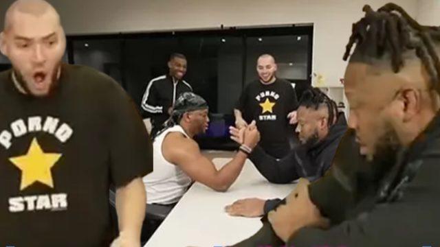 Twitch fenomeninin koruması bilek güreşi meydan okumasına çıktı! Canlı yayında dirseği kırılınca herkesi şoke etti