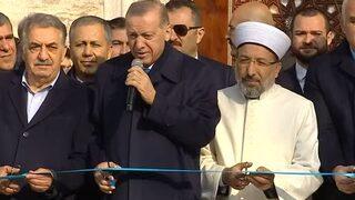 Yeni Camii yeniden ibadete açıldı! Cumhurbaşkanı Erdoğan'dan önemli açıklamalar