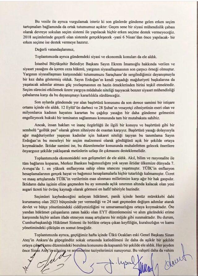 Altılı masa Cumhurbaşkanı adayı belli oldu mu? 2023 Cumhurbaşkanı adayı kim olacak? Tarih verildi!