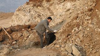 İş makinesi kazı yaparken tesadüfen bulundu! Oda mezar içerisinde 5 insan iskeleti... 1600 yıllık