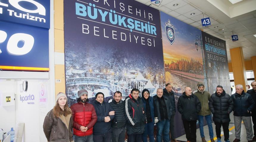 Eskişehir'de otogar çalışanlarından Büyükşehir Belediyesine "soğuk" tepkisi
