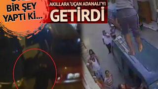 Camdan baktığı esnada otomobilinin çalındığını fark etti! Hırsızı durdurmak için öyle bir şey yaptı ki akıllara 'Uçan Adanalı'yı getirdi