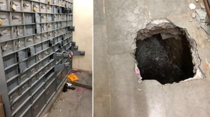 Film gibi hırsızlık! T&uuml;nel kazarak banka soydular!