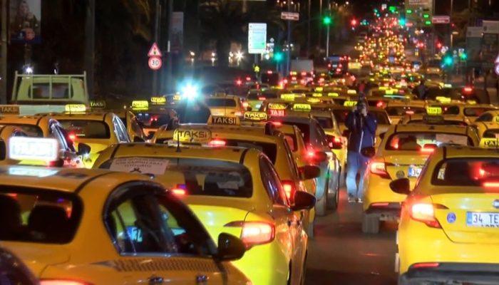 İstanbul'da yüzlerce taksici konvoy oluşturdu! "Can güvenliğimiz için..."