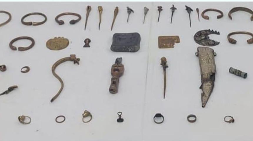 Kocaeli'de tarihi eser niteliğinde objeler ele geçirildi