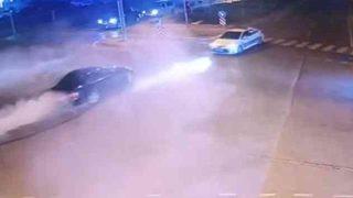 Polisin gözleri önünde attığı drift pahalıya patladı! Tutuklandı