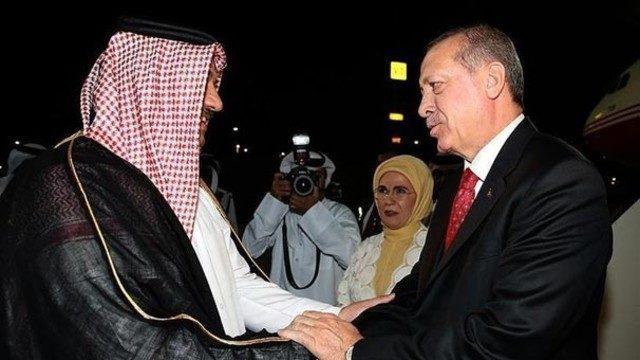 Cumhurbaşkanı Erdoğan'a Katar'da özel karşılama