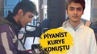 Siparişi teslim ettikten sonra piyano performansıyla herkesi büyülemişti! Genç kurye konuştu: Kendi kendime öğrendim