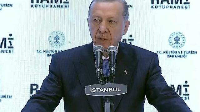 Son dakika: Dünyanın dört bir yanından ithal edeceğiz diyerek açıkladı! Erdoğan'dan Rami Kütüphanesi açılışında 'kitap' mesajı