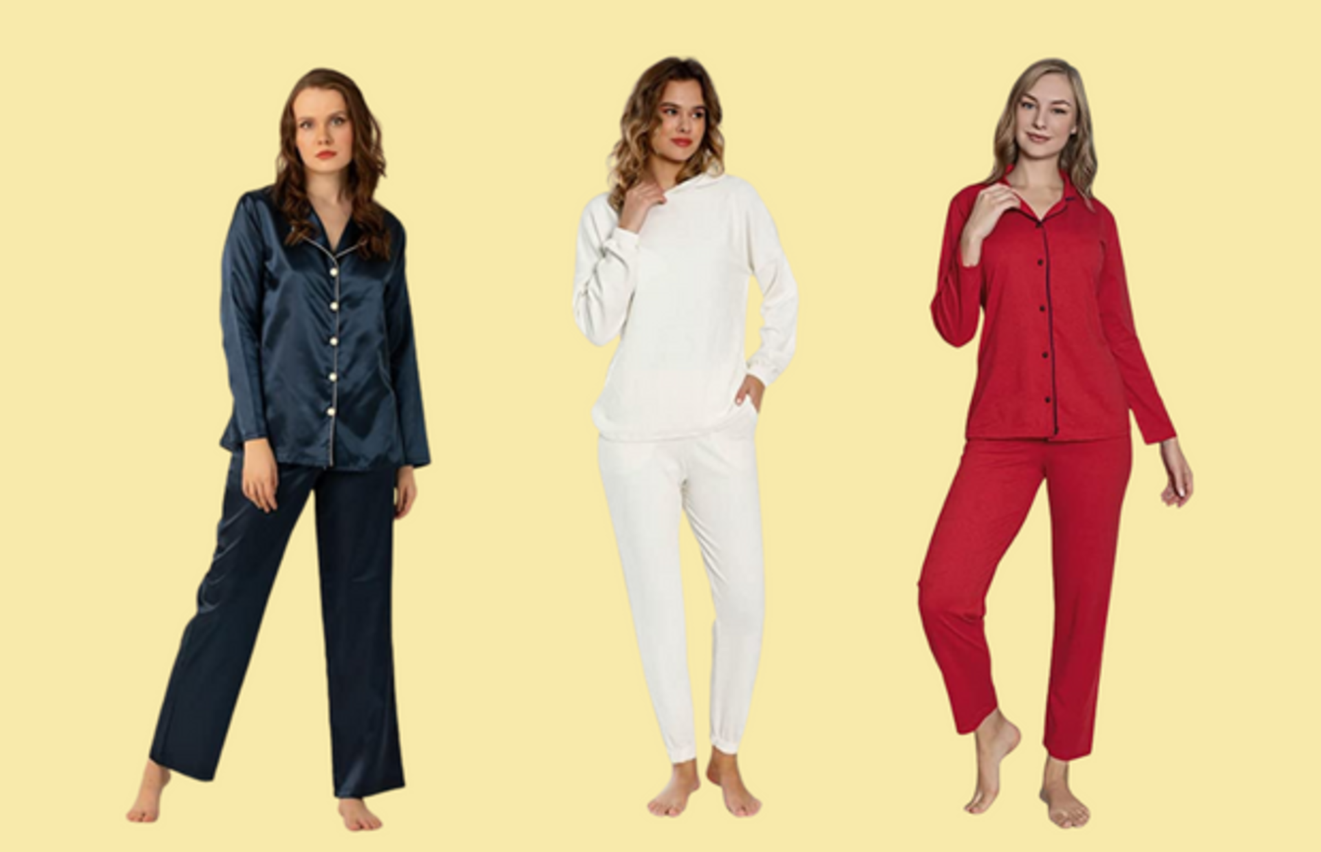 Gösterişli satenlerden asil ipeklere: Rahatlığına hayran kalacağınız en trend pijama takımları