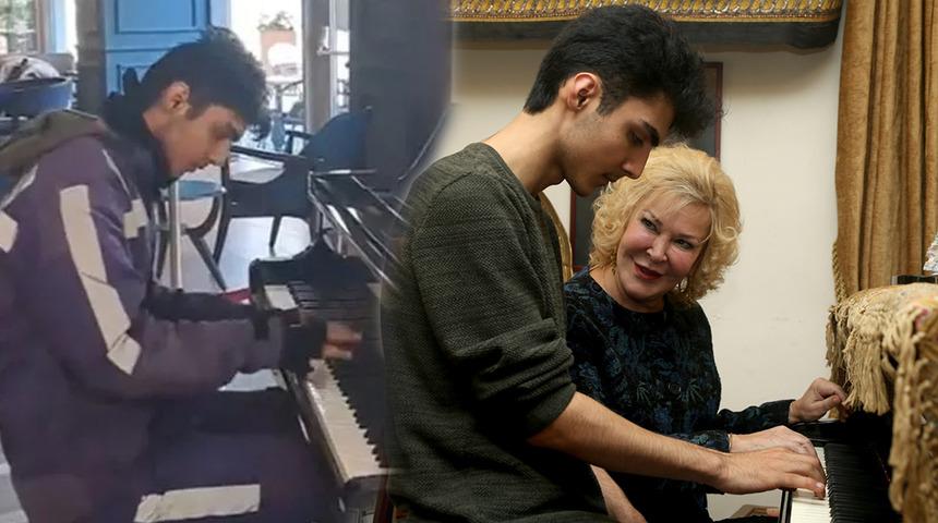 Türkiye'yi büyüleyen kurye Muharrem Can İncir, ünlü piyanist Gülsin Onay'dan ders aldı! "Bu çocuk piyanodan ayrılamıyor"