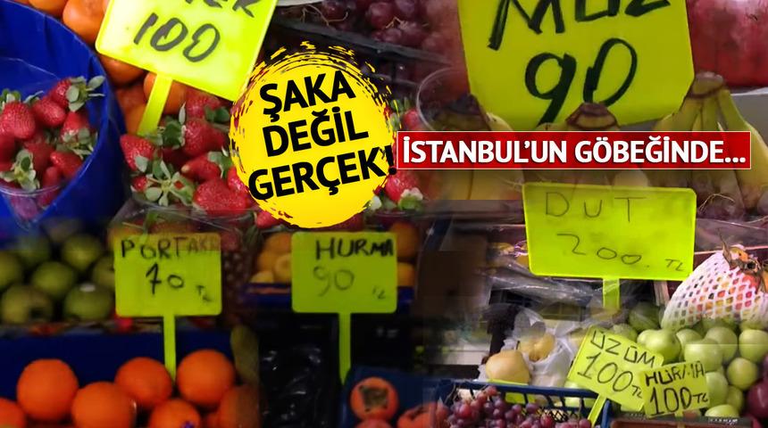 'Fiyatlar normal' Mandalina 80, dut 200, muz 90, hurma 100, çilek 150 TL... Tezgahın önünden geçenler gözlerine inanamıyor