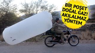 Poşet poşet doğal gaz! 'Yüzde 80 daha ucuz' Doğal gazı tarladan eve böyle taşıyorlar... 'Bir poşet doğal gaz alabilir miyim?'