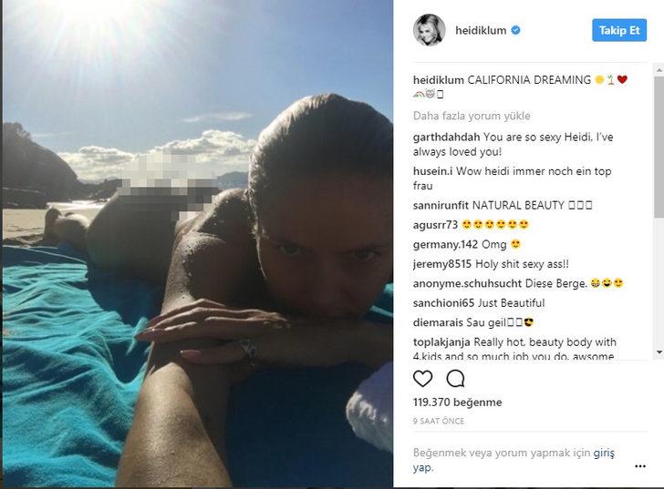 Heidi Klum'dan pes dedirten paylaşım! G5